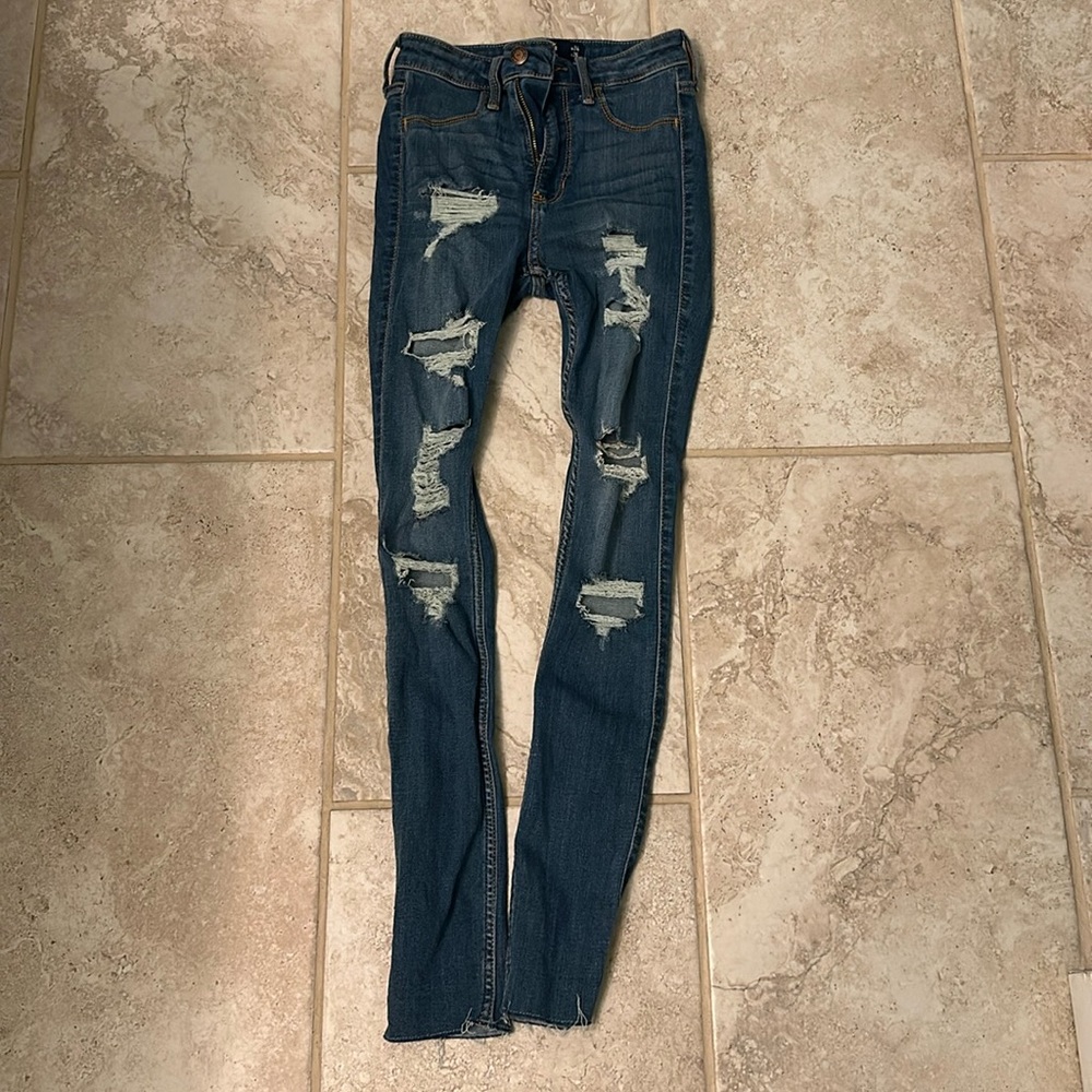 NWT Hollister High Rise Jean Legging 24W/26L size 0-S